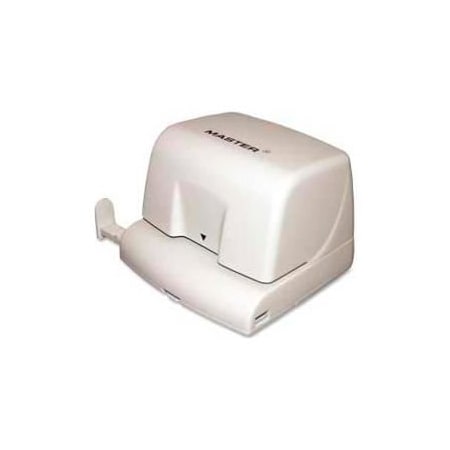 Master Products Master EP210 2-Hole Electric Punch, 12 Sheet Capacity, Platinum EP210